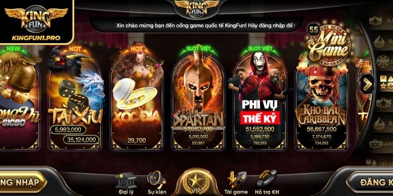 Kingfun - Cổng Game Bài Quốc Tế Đang Gây Bão Thị Trường 27 Giao diện của Kingfun được thiết kế tinh tế, dễ nhìn